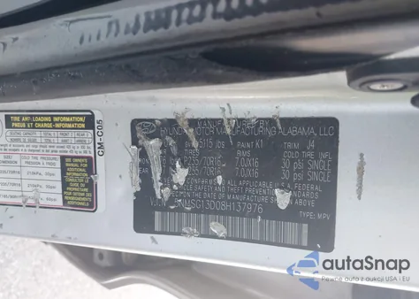 2008 Hyundai Santa Fe Gls из США, поврежденный, VIN 5NMSG13D08H137976